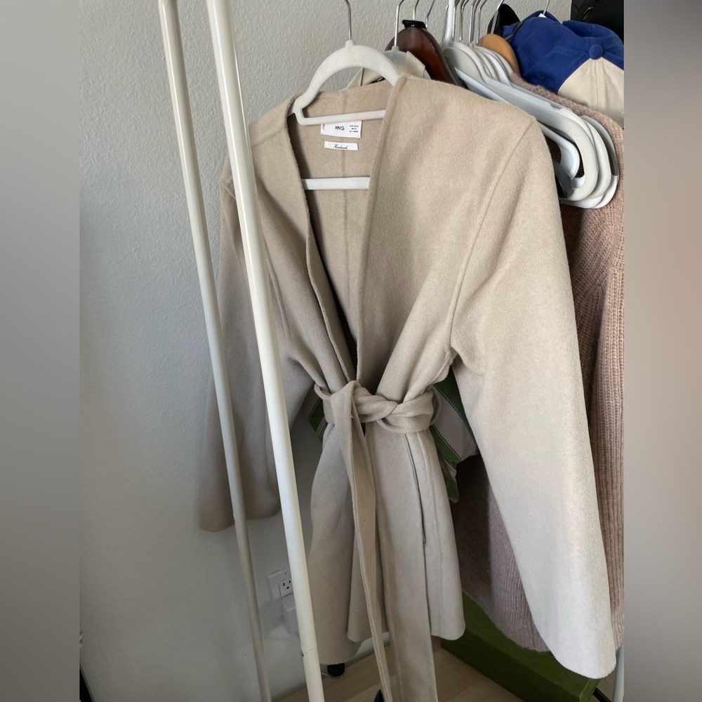 Mango handmade belted wool coat